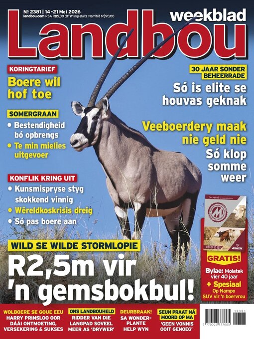 Cover image for Landbouweekblad